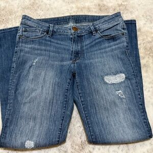 Loft Classic Blue Distressed Women Jeans